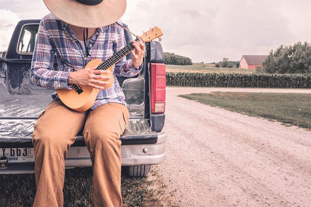 Farmer Playing Small Guitar Free Photo Farmer Playing Small Guitar Free Photo