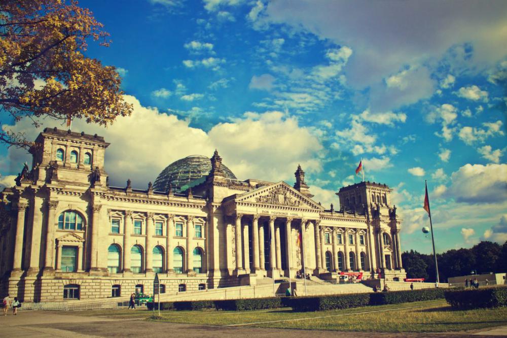 Berlin Building With Blue Sky Berlin Building With Blue Sky