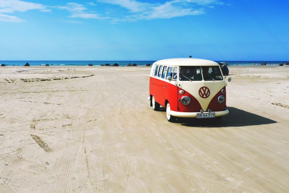 Camper Van on Beach Camper Van on Beach