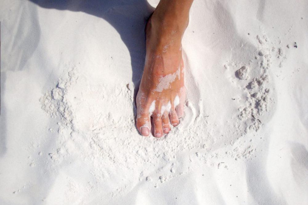 Bare Foot on Beach Bare Foot on Beach