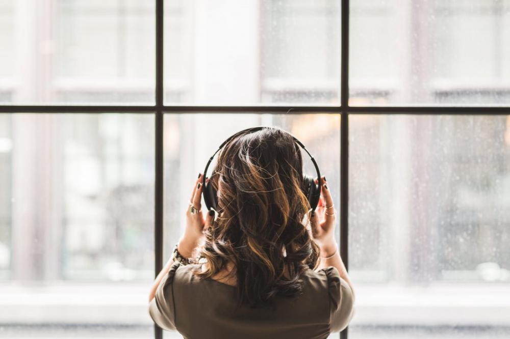Woman Listening To Music Woman Listening To Music