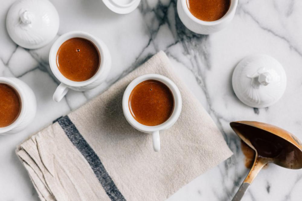 Espresso Coffee on Marble Table Espresso Coffee on Marble Table