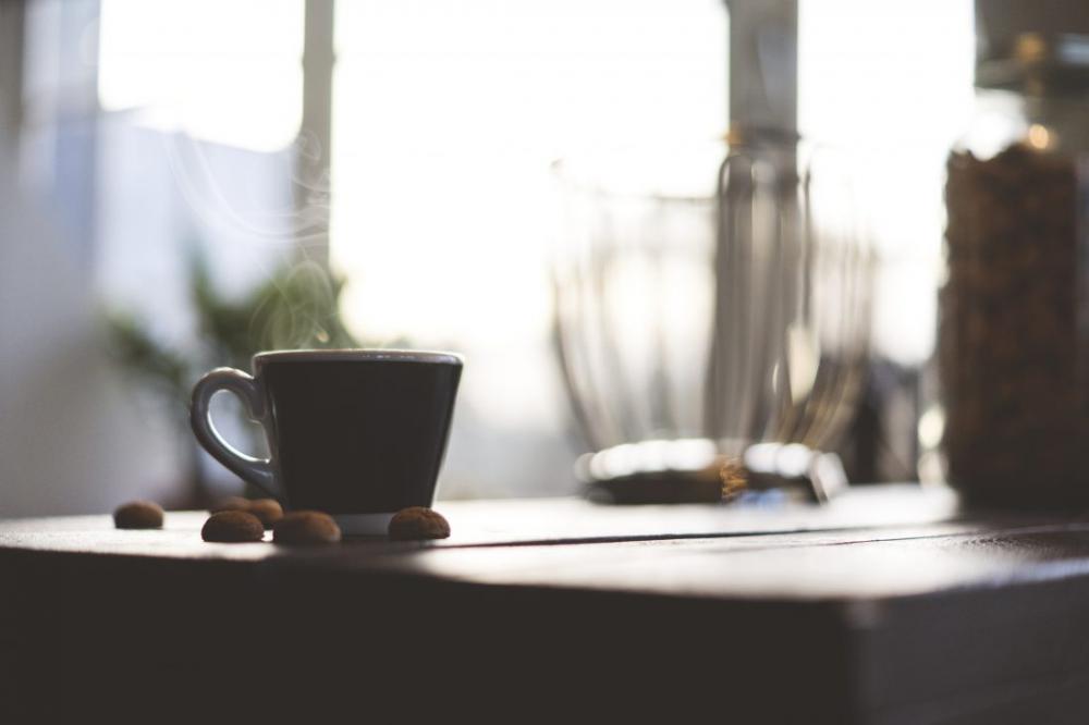 Morning Coffee on Table Morning Coffee on Table