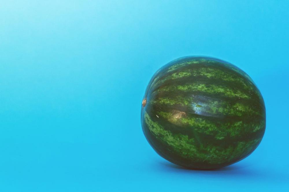 Watermelons on Blue Background Watermelons on Blue Background