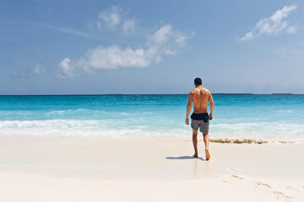 Man on Summer Beach Man on Summer Beach