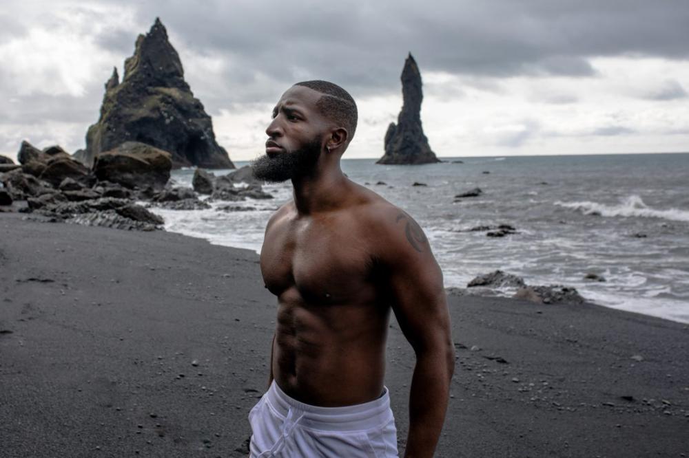 Male Model on Beach Male Model on Beach