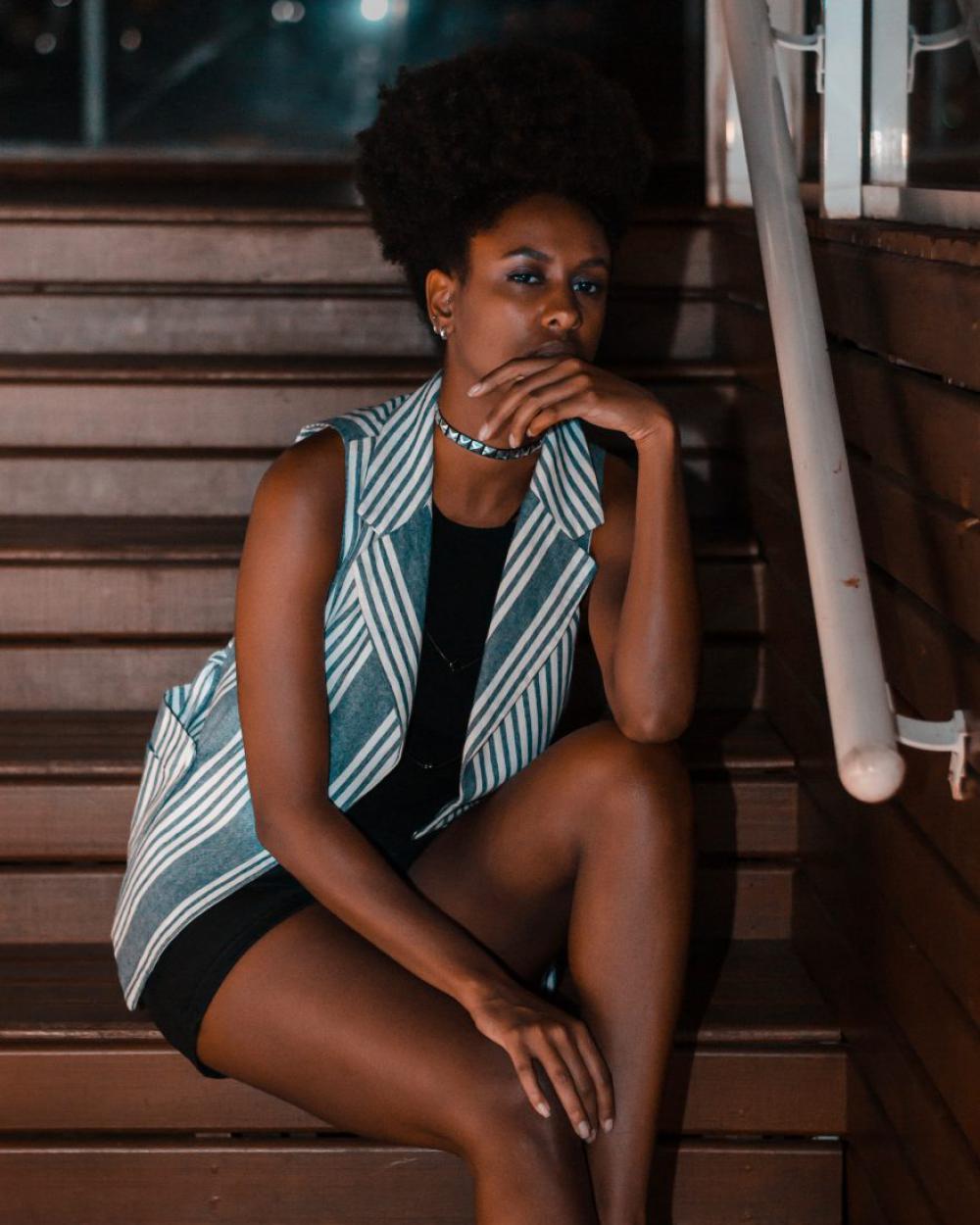 Portrait of a Black Model Portrait of a Black Model