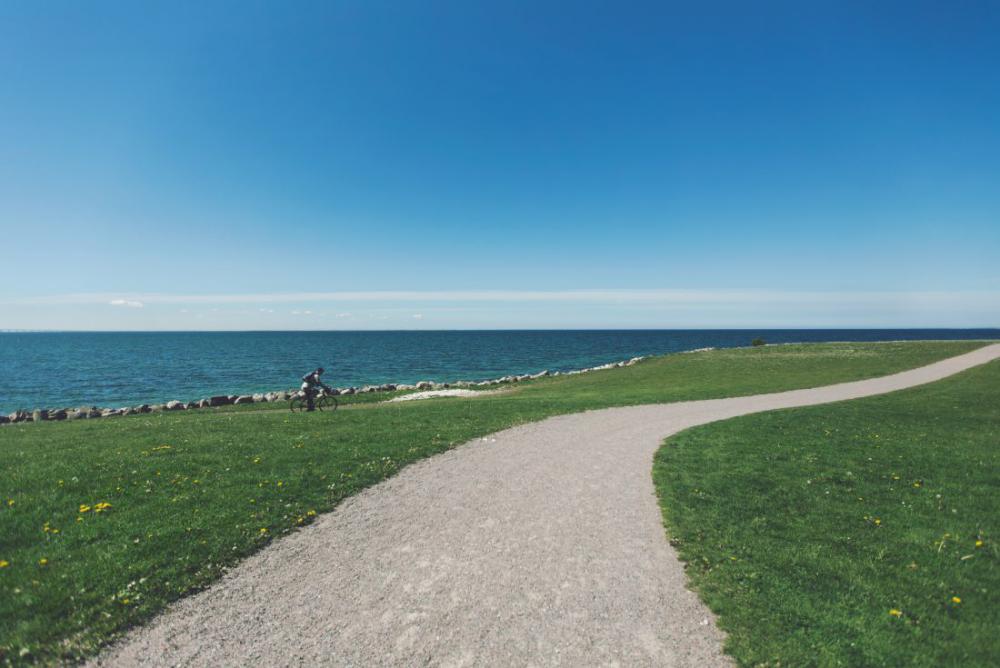 Man Cycling Path Man Cycling Path