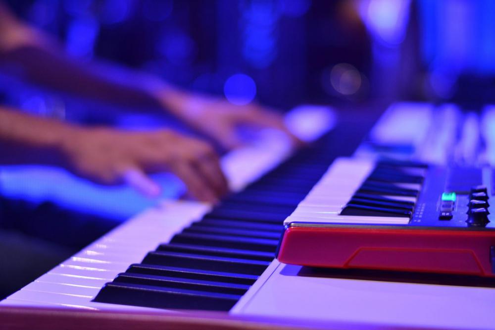 Person Playing Keyboard Person Playing Keyboard