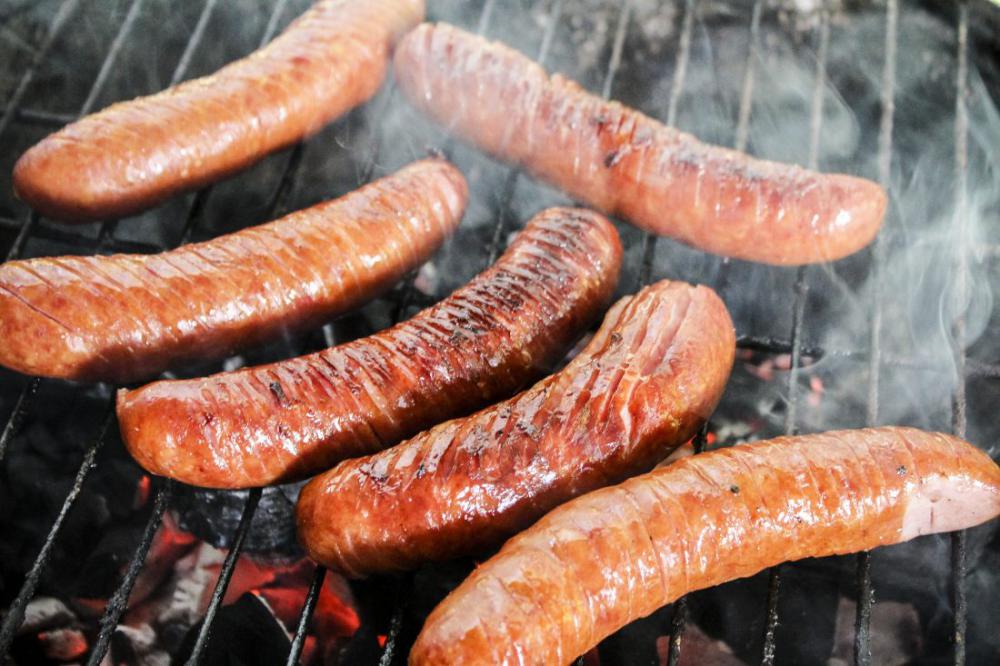 Sausage On Grill BBQ Sausage On Grill BBQ