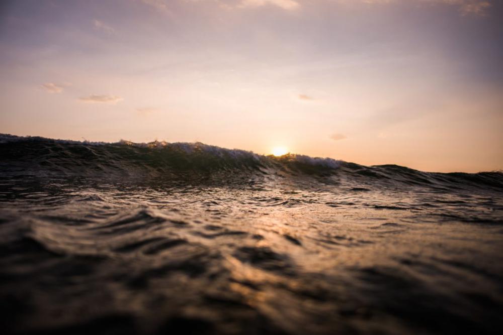 Breaking Wave at Sunset Breaking Wave at Sunset