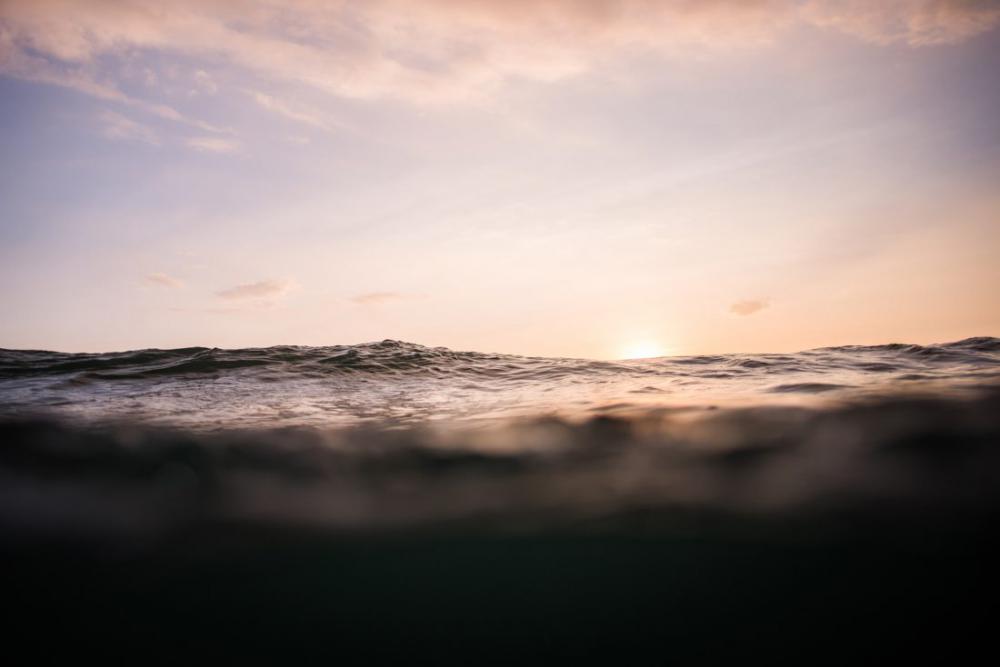 Sunset Calm Waves Sunset Calm Waves