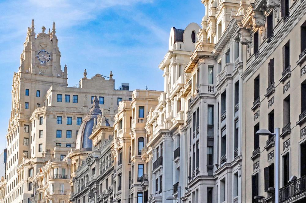 Buildings in Madrid, Spain Buildings in Madrid, Spain