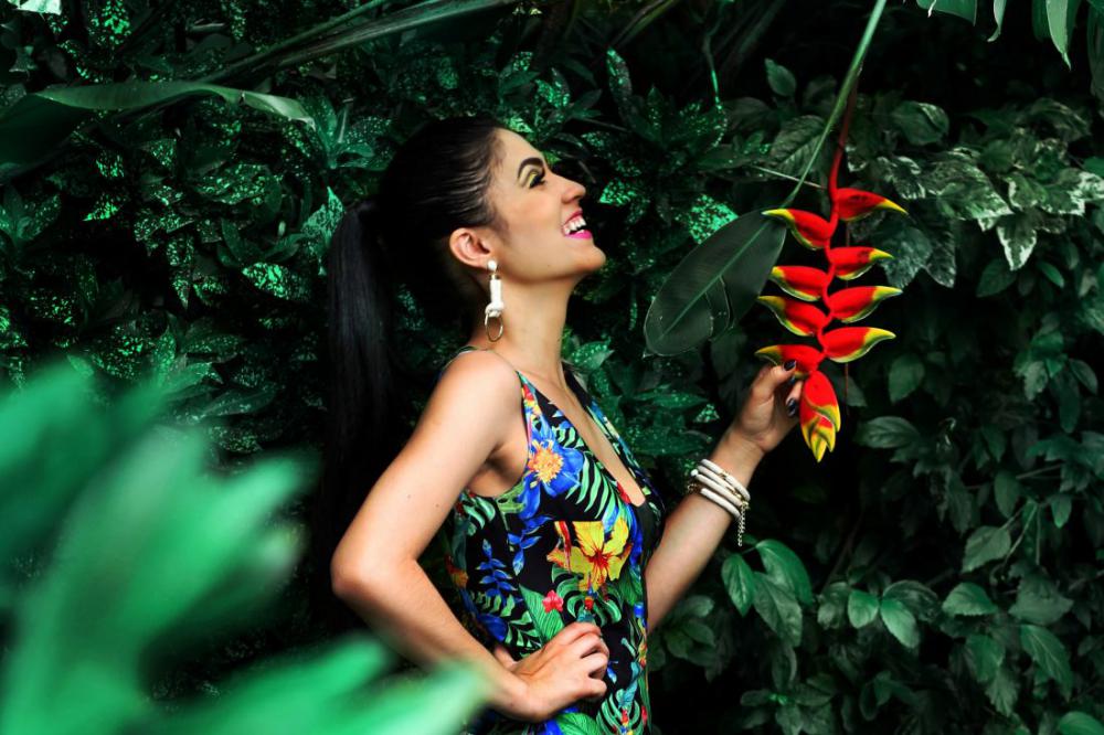 Woman By Plants Woman By Plants