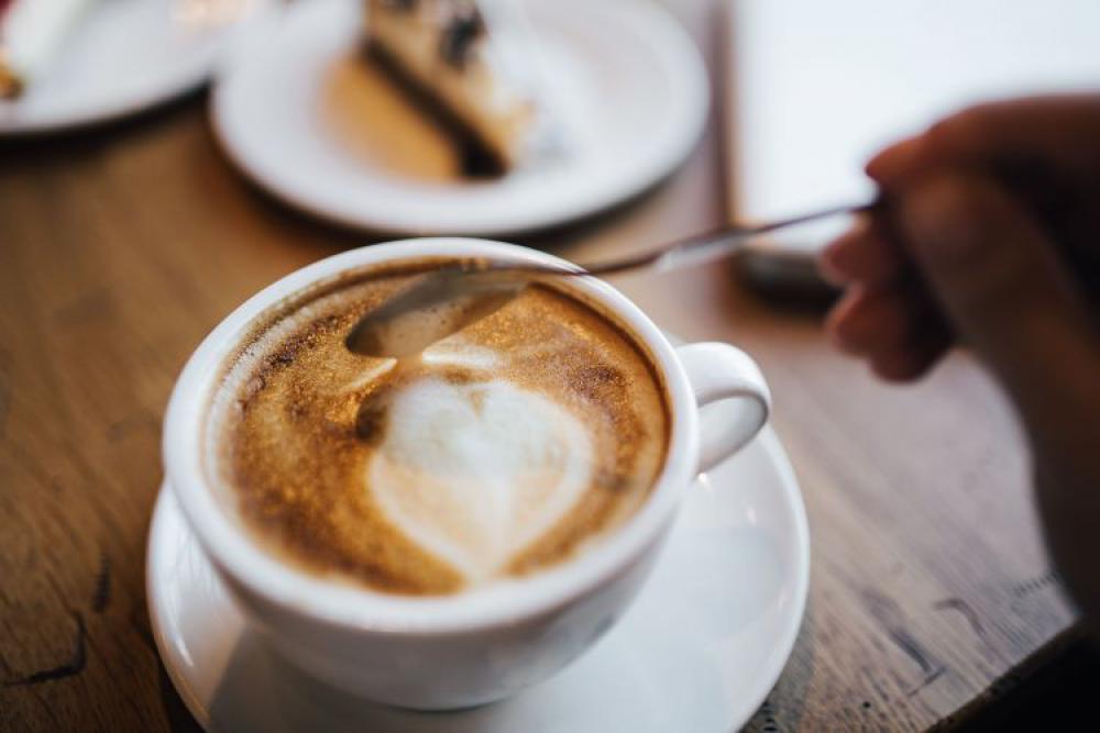 Cup of coffee in coffee shop Cup of coffee in coffee shop