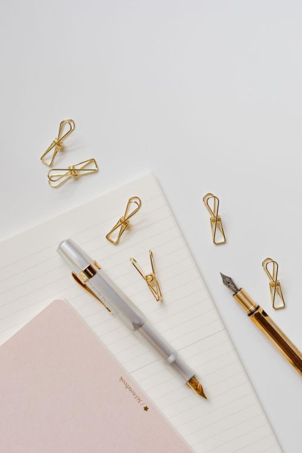 Office supplies on a white desk Office supplies on a white desk