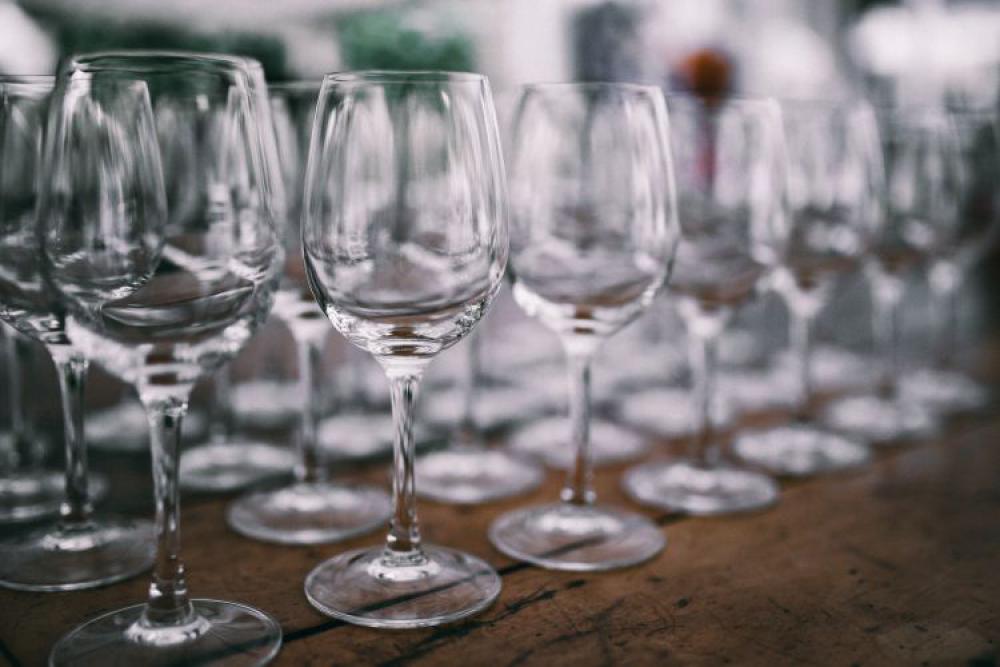 Empty wine glasses Empty wine glasses