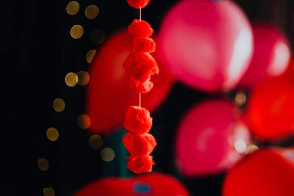 Red Balloons and Decorations for Valentine's Day Red Balloons and Decorations for Valentine's Day