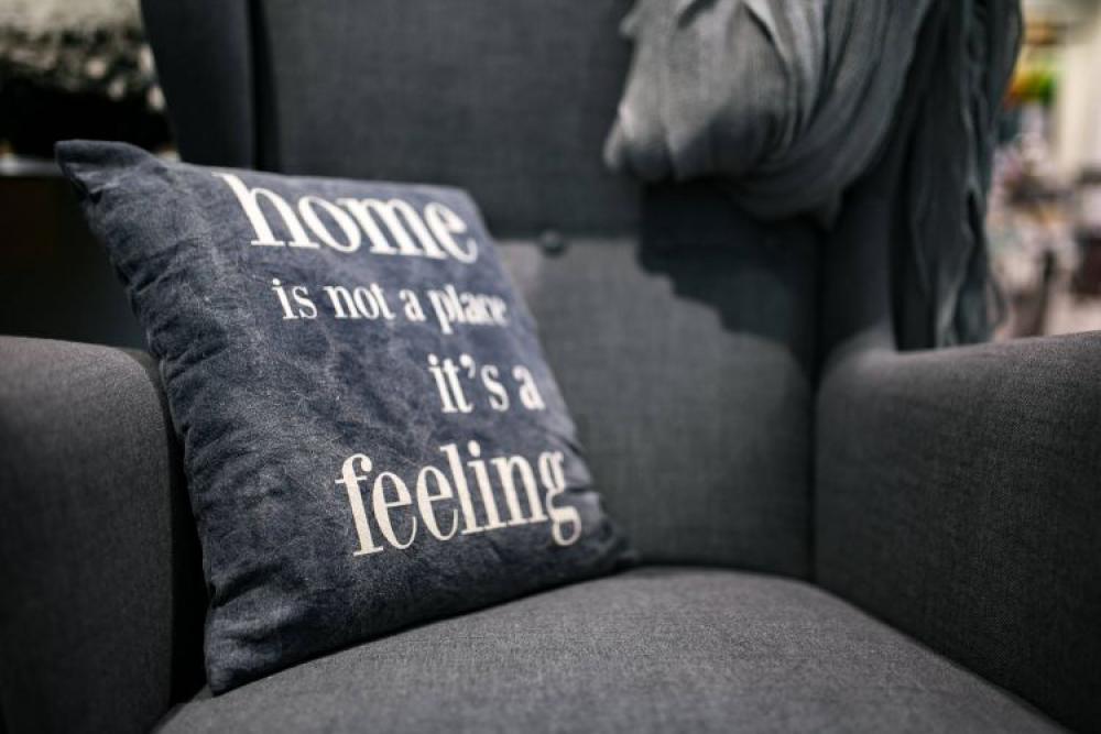 Collection of grey and white pillows Collection of grey and white pillows