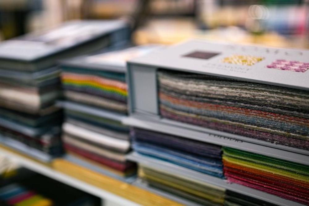 Album of design material samples Album of design material samples