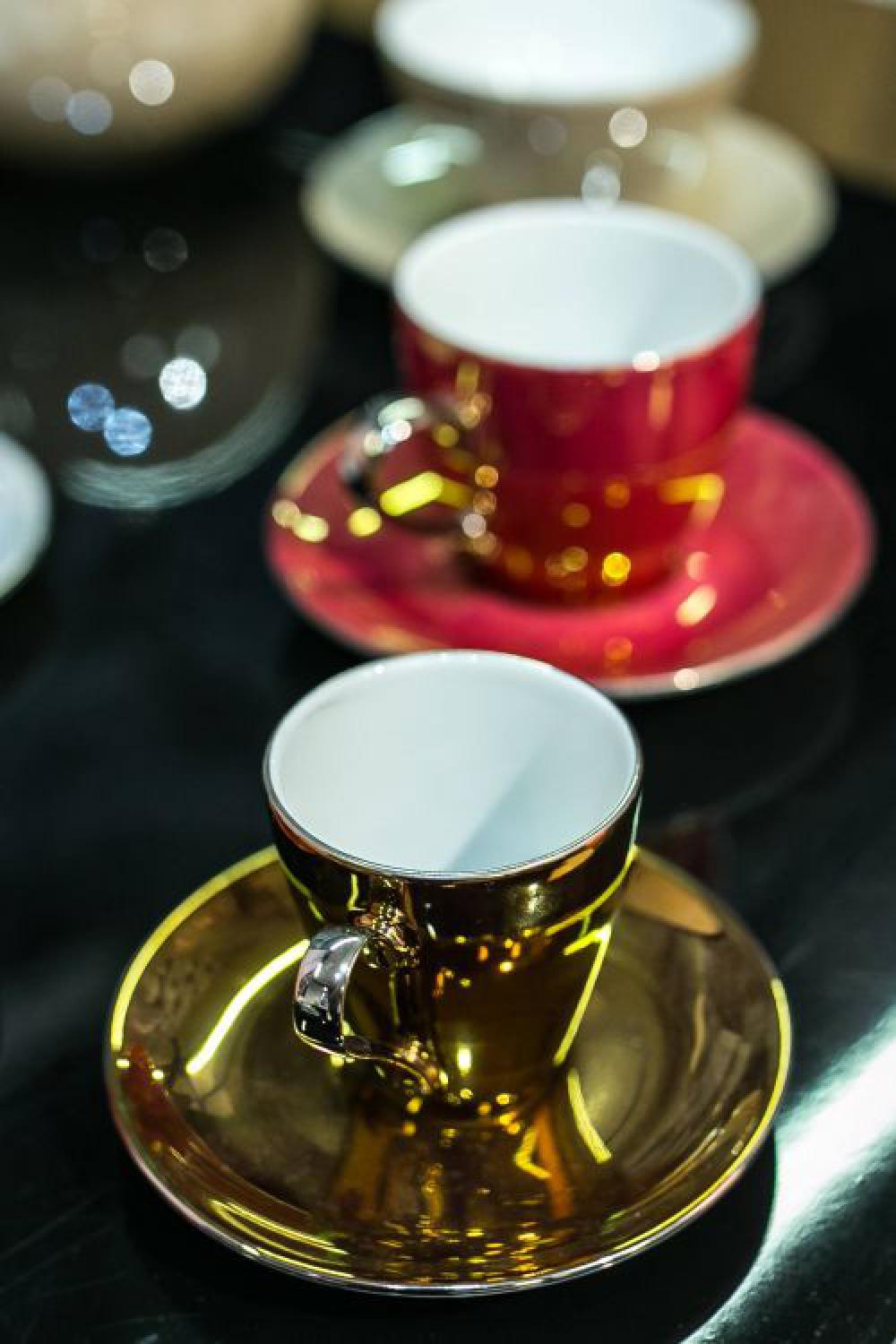 Collection of fancy tea cups Collection of fancy tea cups