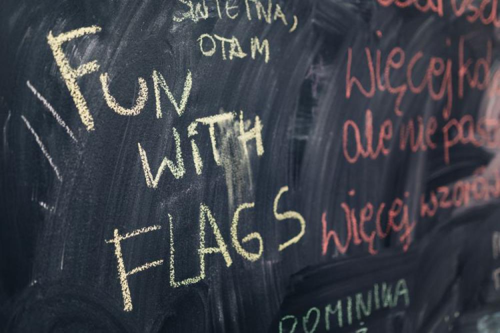 Chalkboard with handwritten words Chalkboard with handwritten words