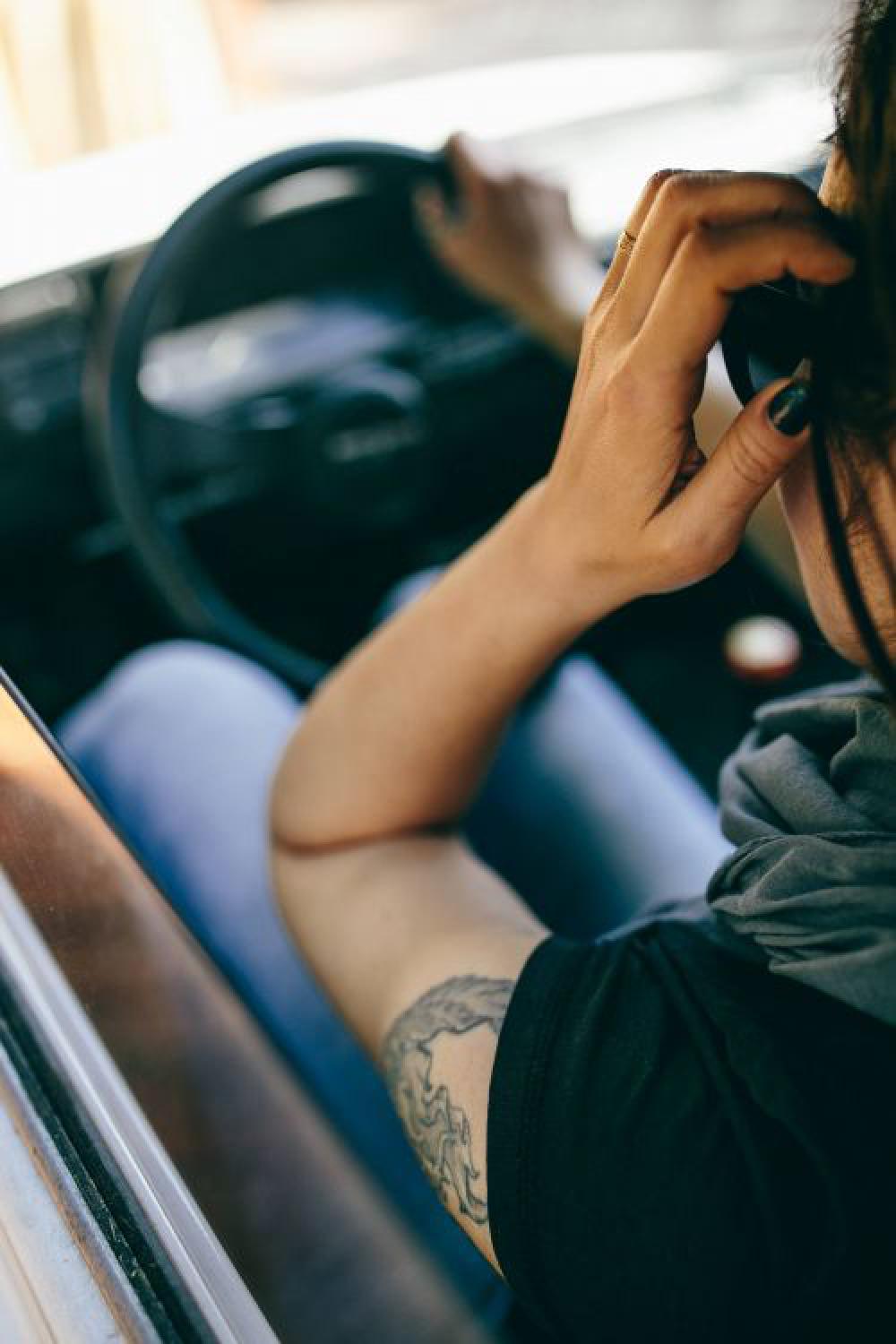 Woman in the car Woman in the car
