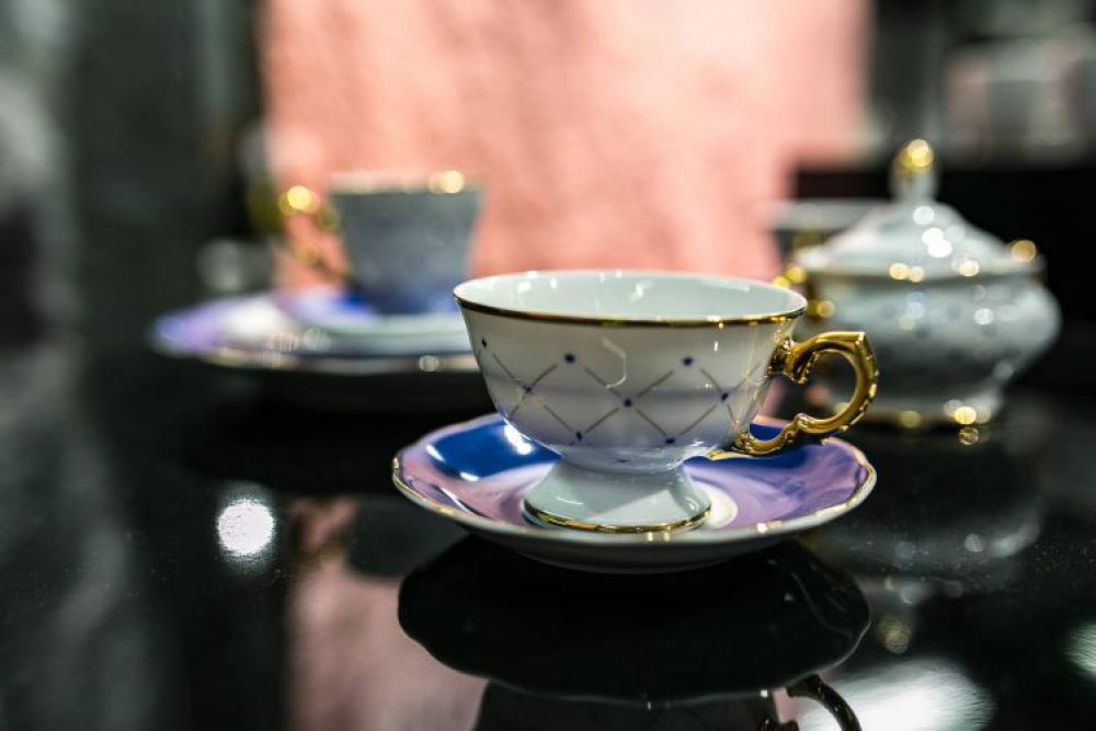 Collection of fancy tea cups Collection of fancy tea cups