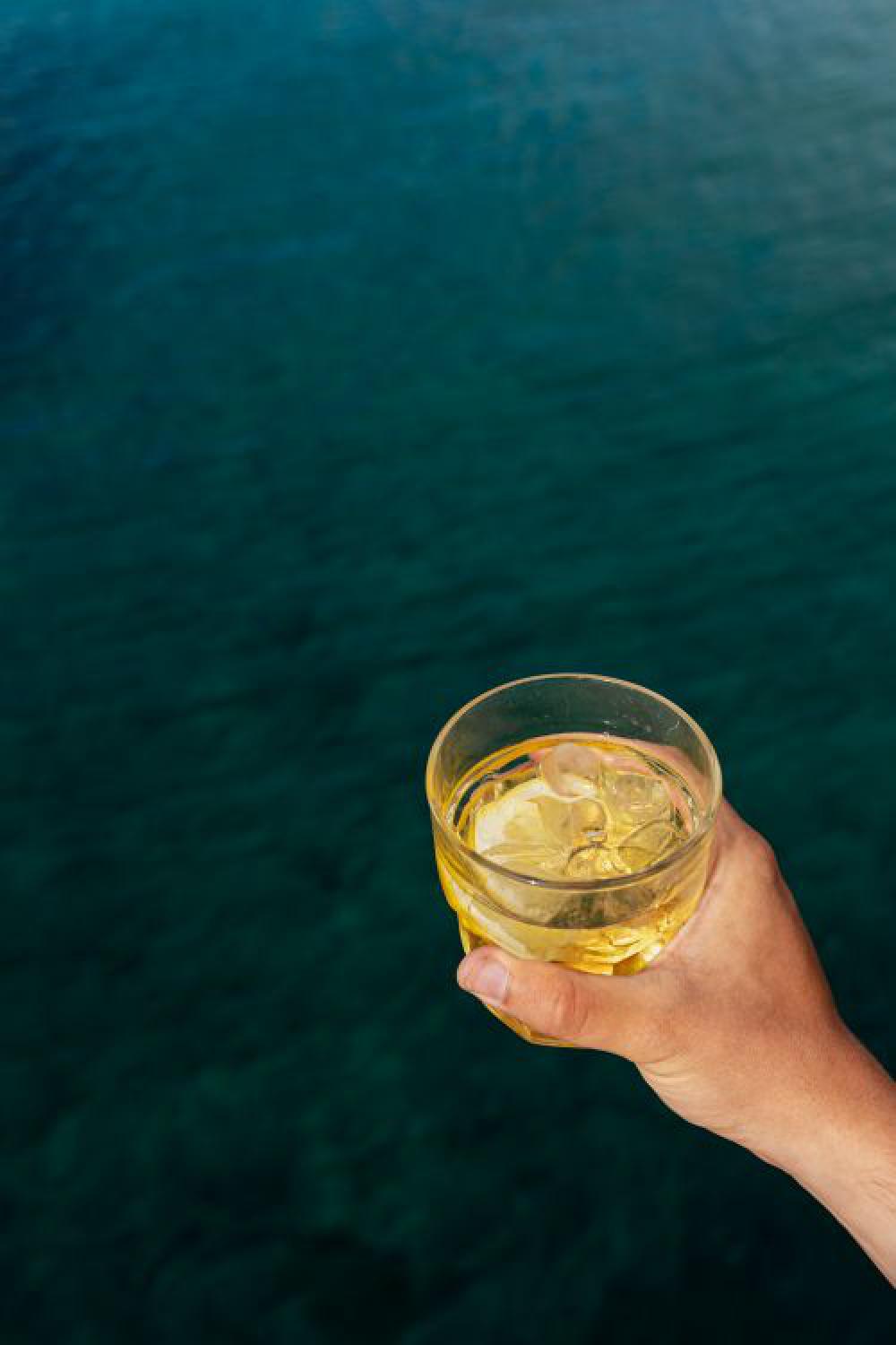 Summer drinks at the seaside Summer drinks at the seaside