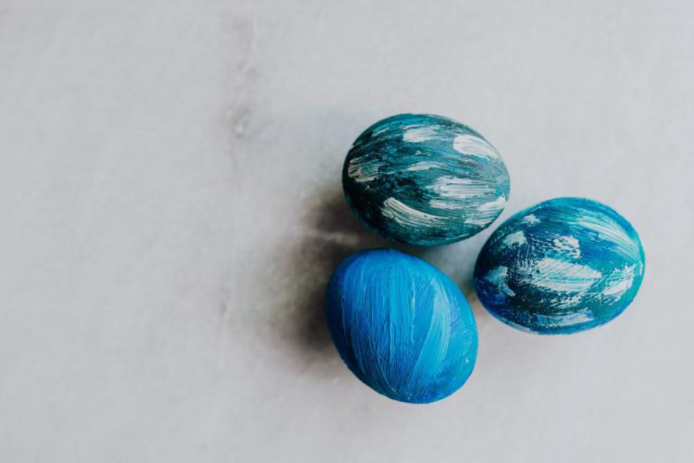 Blue Easter Eggs Blue Easter Eggs