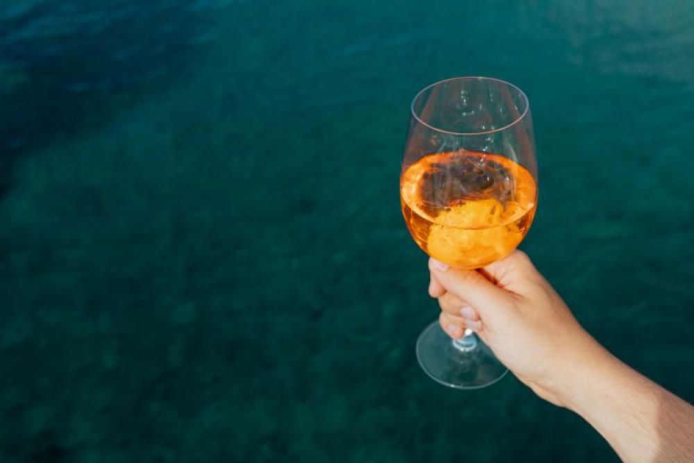 Summer drinks at the seaside Summer drinks at the seaside