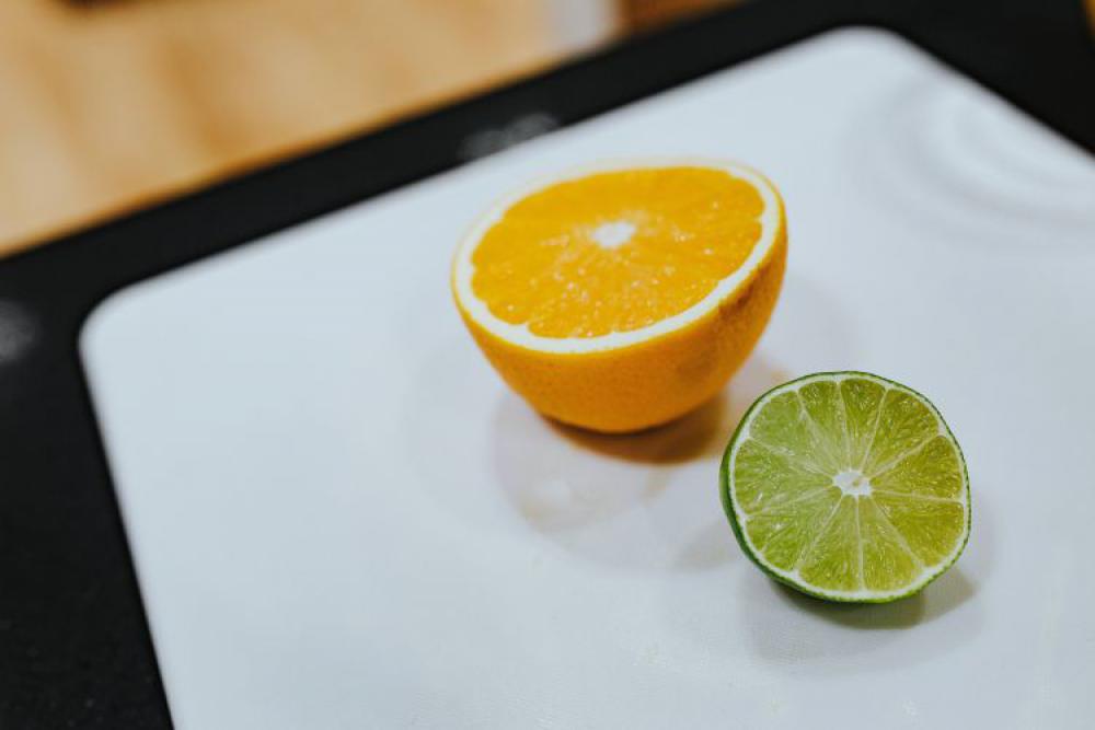 Morning work with a freshly squeezed citrus juice Morning work with a freshly squeezed citrus juice