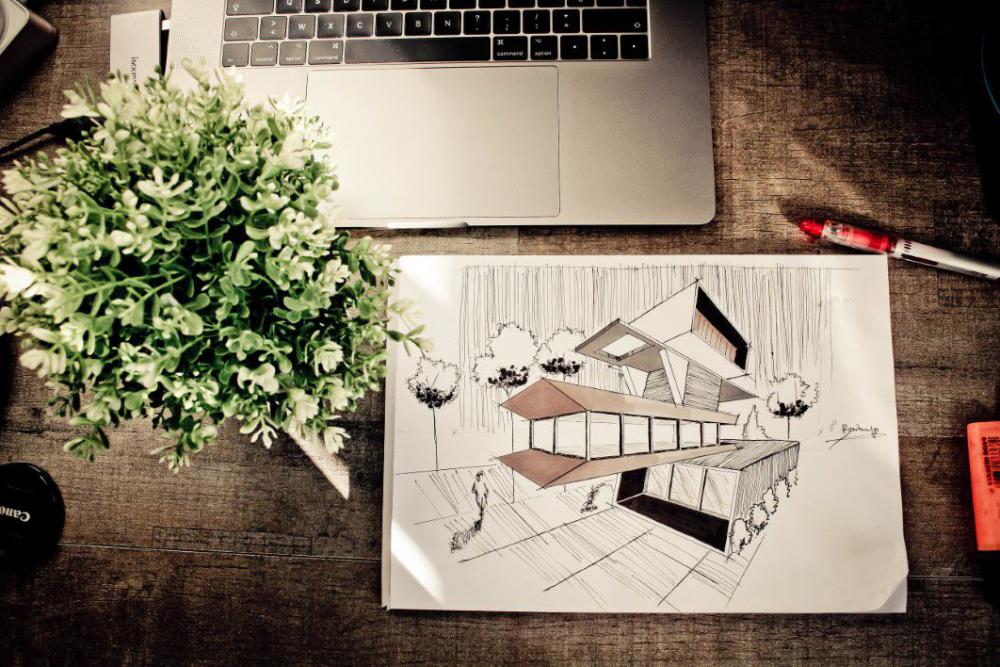 Sketch Building Modern Free Photo Sketch Building Modern Free Photo