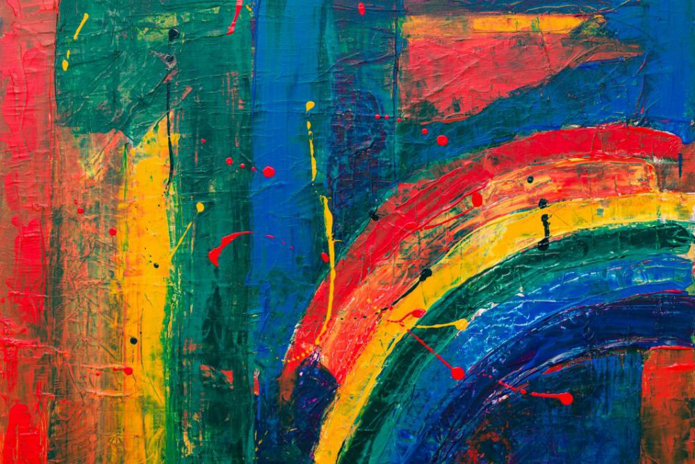Abstract Rainbow Painting Free Photo Abstract Rainbow Painting Free Photo