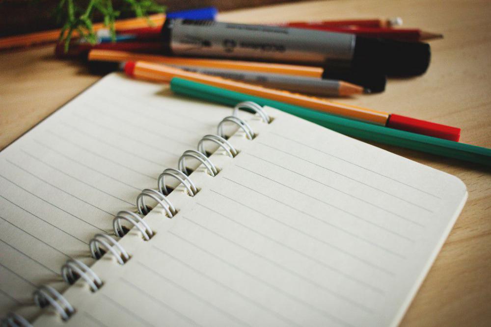 Open Notebook Pens Pencils Free Photo Open Notebook Pens Pencils Free Photo