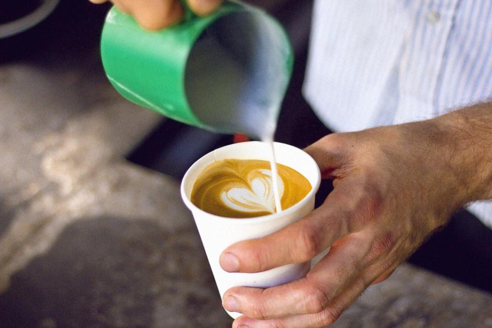 Pour Coffee Cappuccino Man Free Photo Pour Coffee Cappuccino Man Free Photo