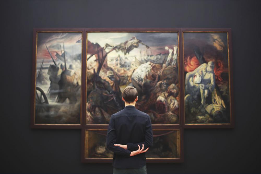 Man Art Gallery Free Photo Man Art Gallery Free Photo