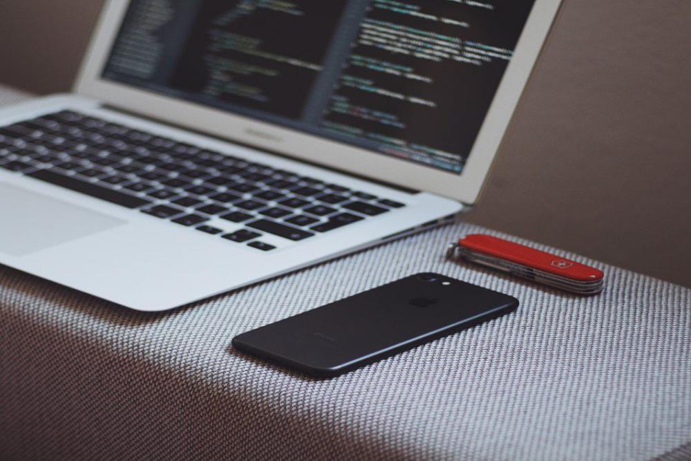 MacBook iPhone Coding Knife Free Photo MacBook iPhone Coding Knife Free Photo