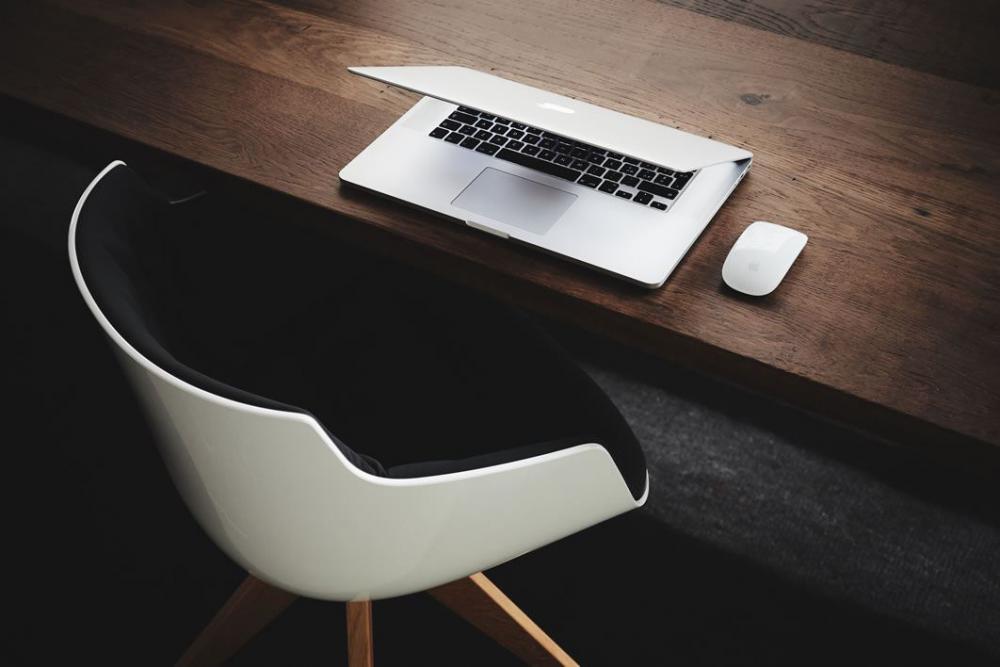 MacBook on Wooden Desk Free Photo MacBook on Wooden Desk Free Photo