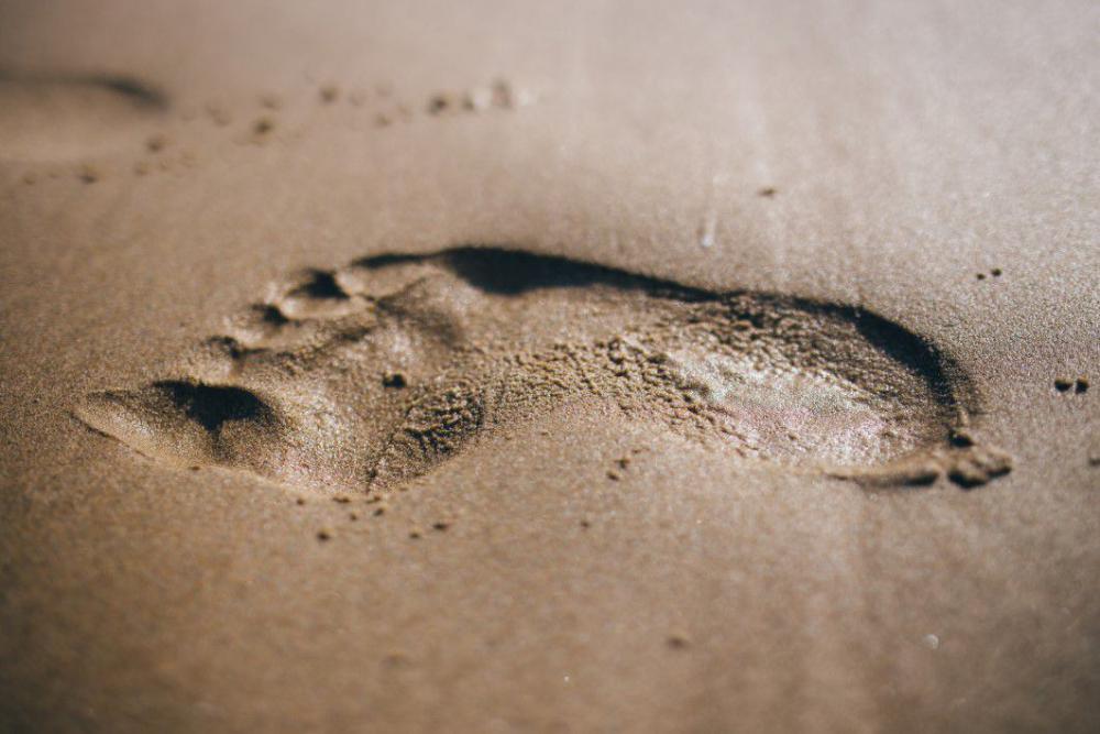 Footstep Sand Free Photo Footstep Sand Free Photo