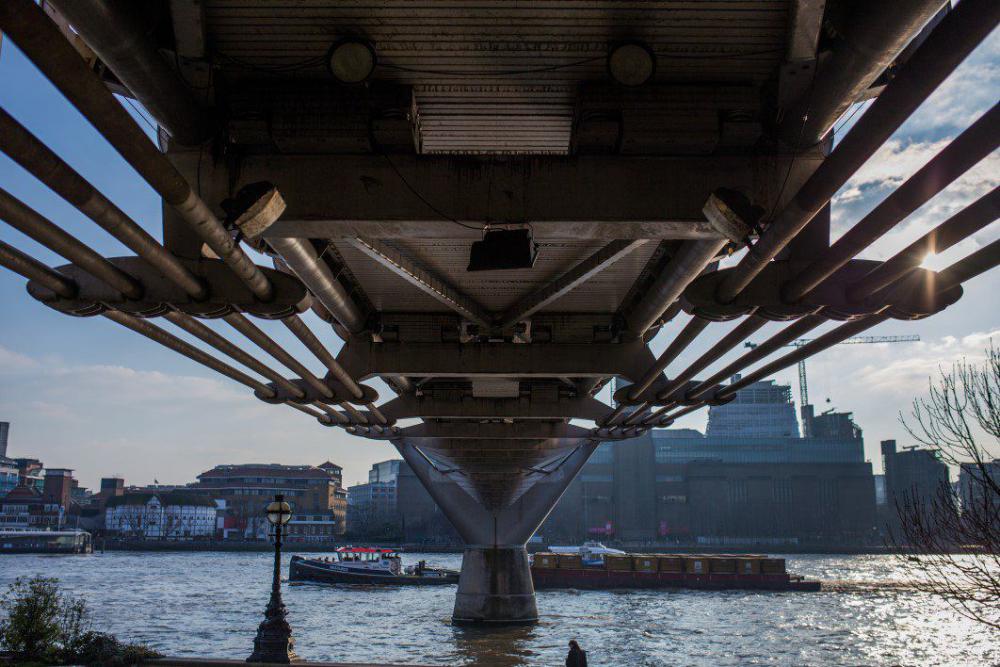 Looking Under Bridge in London Free Photo Looking Under Bridge in London Free Photo