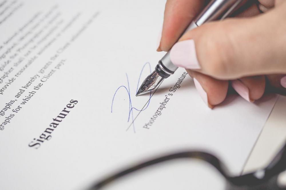 Silver Pen Signing Signature Free Photo Silver Pen Signing Signature Free Photo
