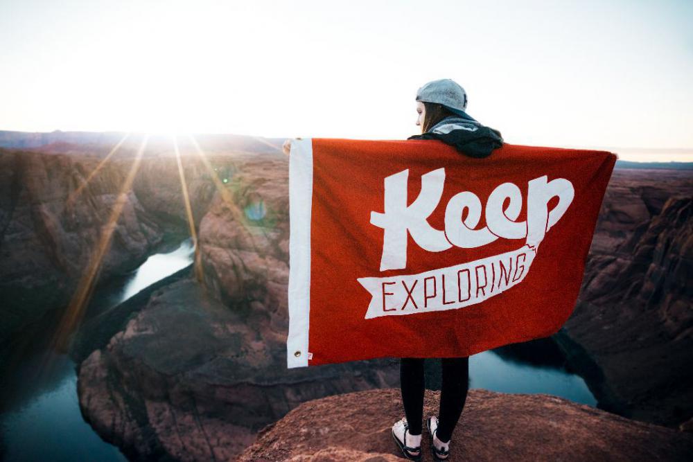Keep Exploring Flag Red Free Photo Keep Exploring Flag Red Free Photo