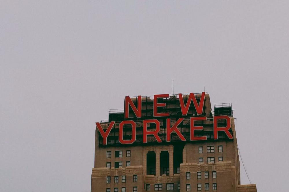 Large New Yorker Sign Free Photo Large New Yorker Sign Free Photo