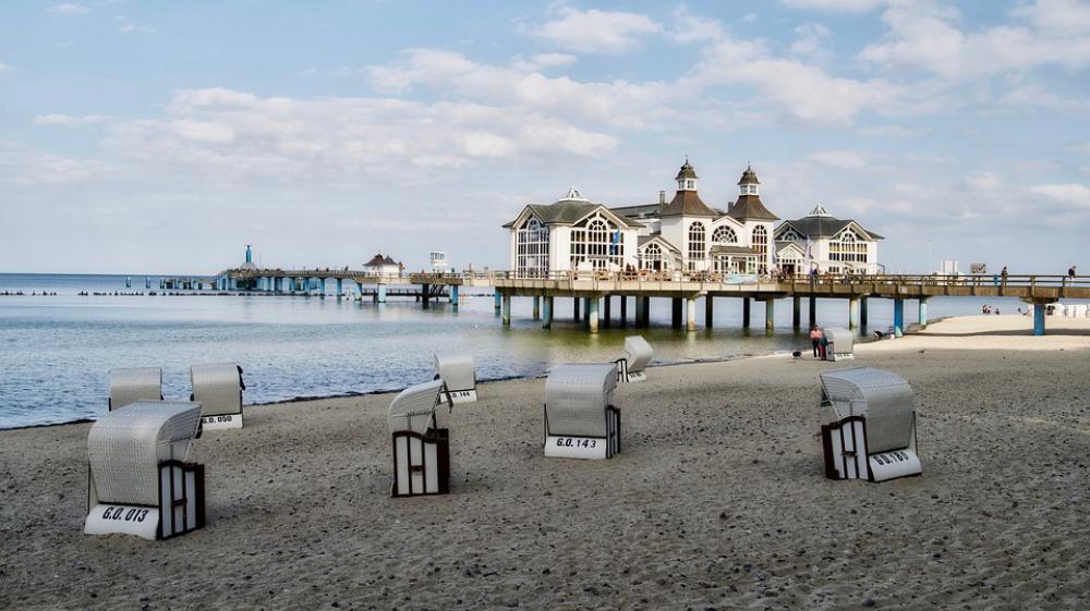 Sea Bridge Sellin Baltic Sea Rügen Beach Sea Bridge Sellin Baltic Sea Rügen Beach