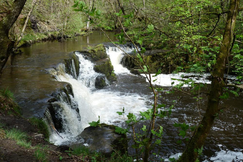 Waterfall Wales Brecon Beacons Scenery Cascade Waterfall Wales Brecon Beacons Scenery Cascade
