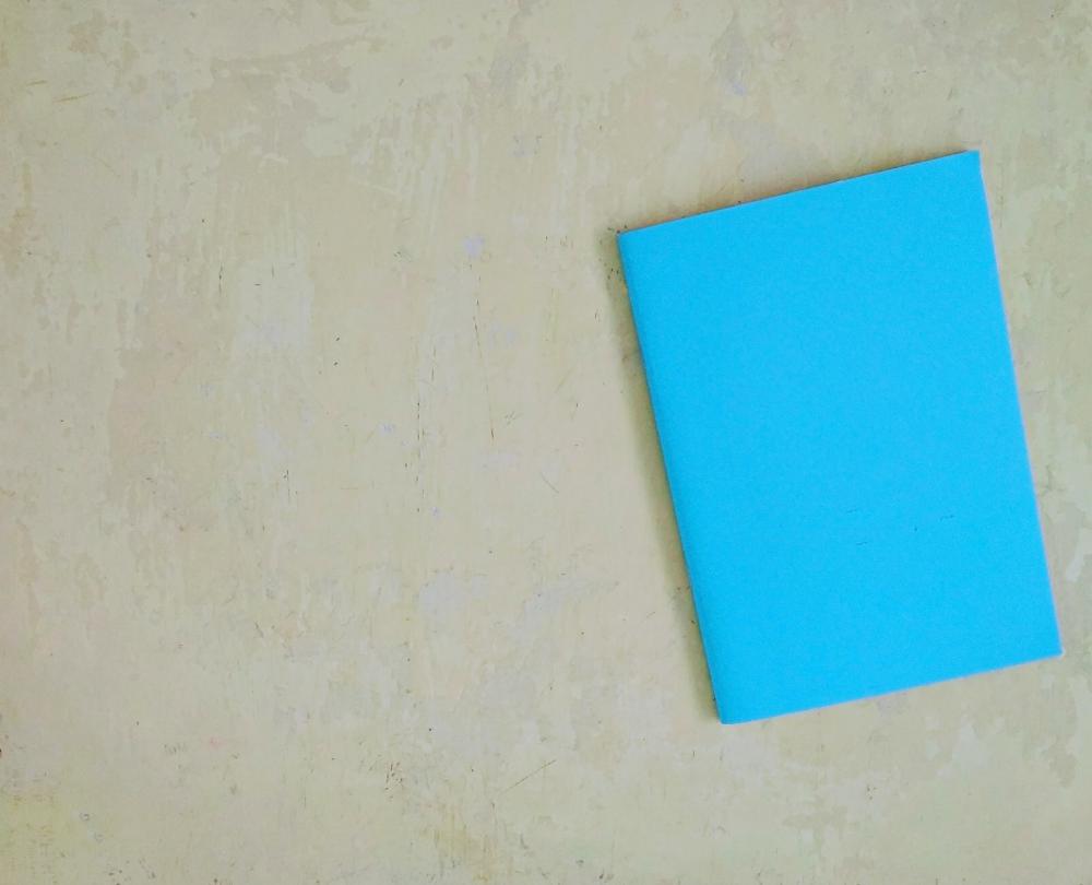Blank Notebook On A School Desk Blank Notebook On A School Desk