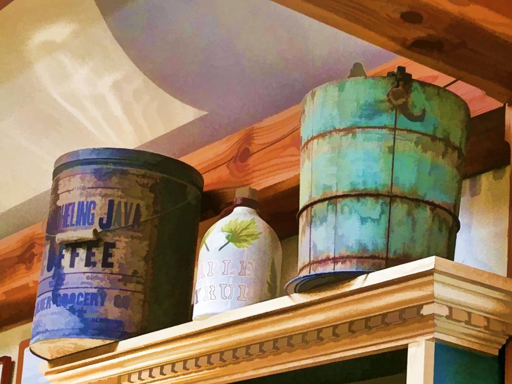 Vintage Canister And Bucket Vintage Canister And Bucket