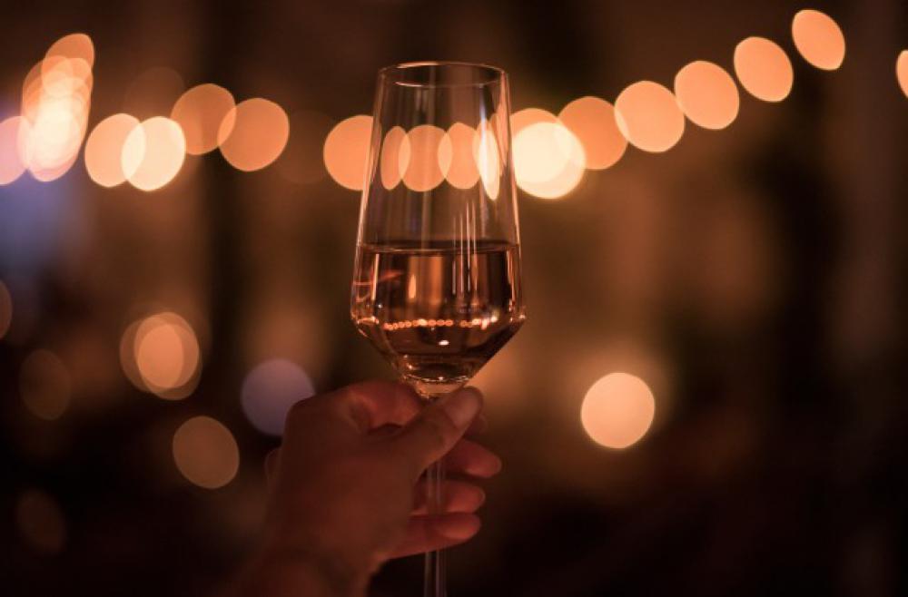 Cheers on blurred lights Cheers on blurred lights
