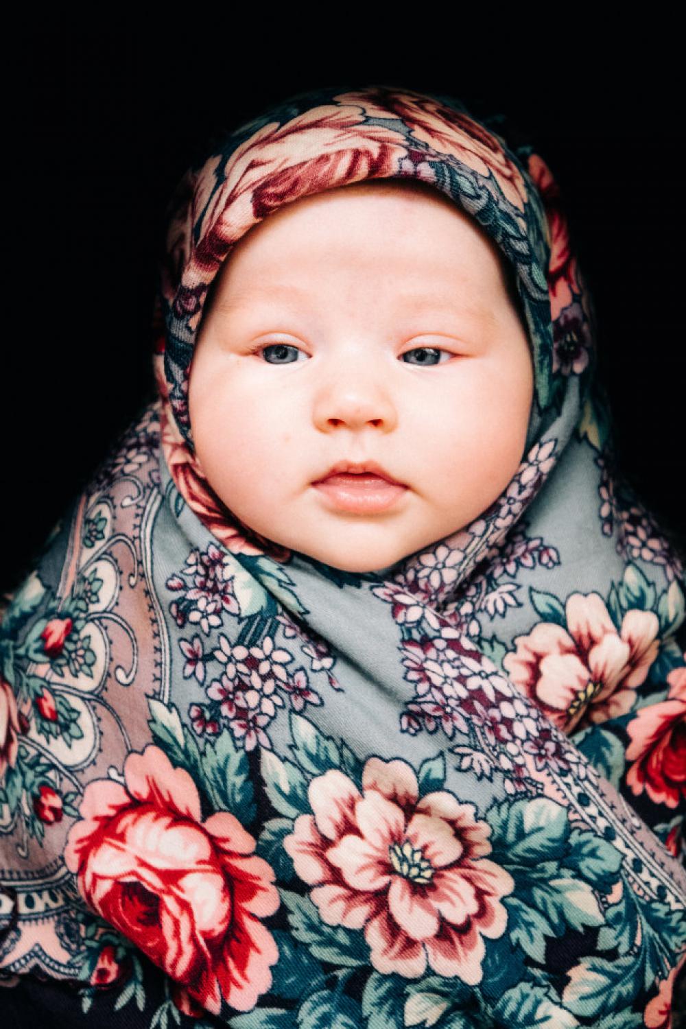 child in a shawl child in a shawl